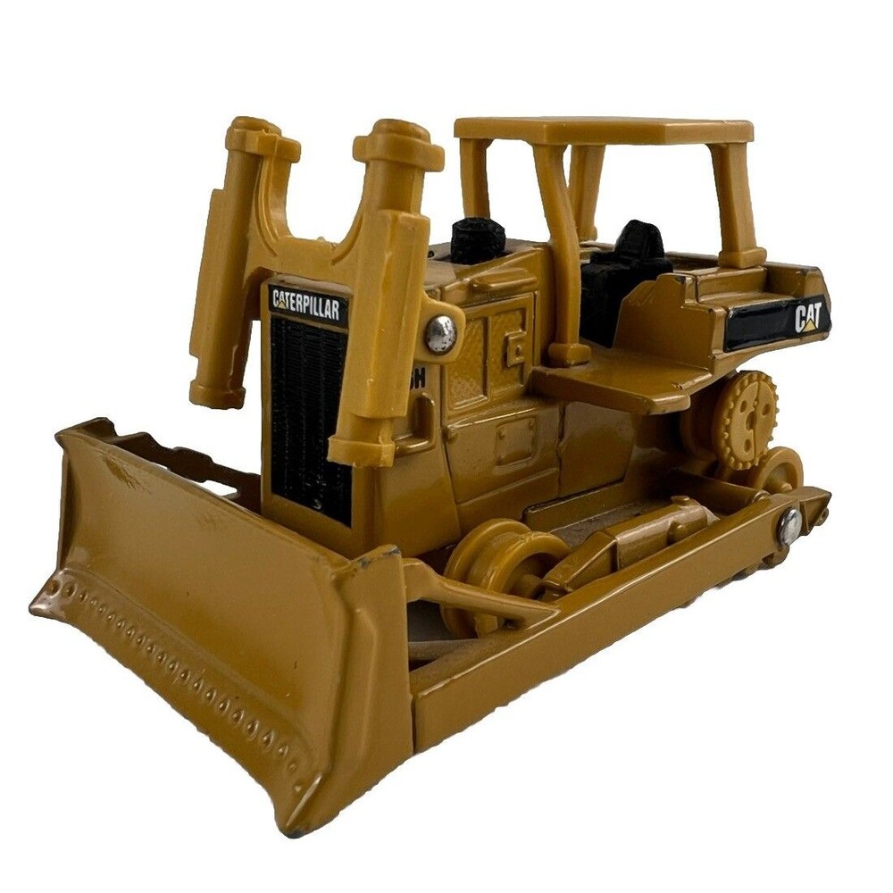Diecast Toy Car Bulldozer Caterpillar - Norscot Group Cake Topper MISSING PARTS
